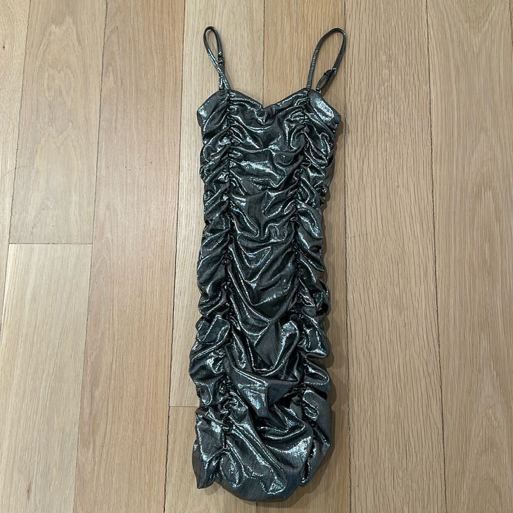 Katie J NYC Tween silver dress - size medium